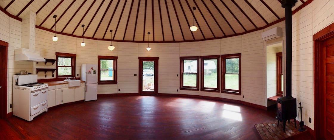 Open yurt floor plan